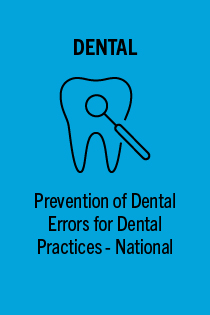 Prevention of Dental Errors 2024 - 2026 (National Edition) - Activity ID 3693 Banner